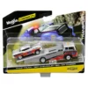 1957 Chevrolet Bel Air Gasser #786 Silver Red Ramp Tow Truck Elite Transport 1/64 Diecast Models Maisto 15055 A