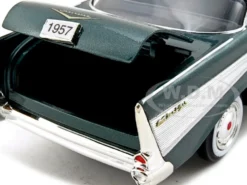 1957 Chevrolet Bel Air Green 1/24 Diecast Model Car Motormax 73228