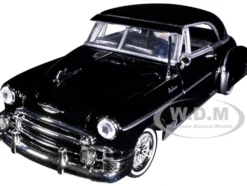 1950 Chevrolet Bel Air Lowrider Black Get Low Series 1/24 Diecast Model Car Motormax 79026