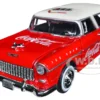 1955 Chevrolet Bel Air Nomad Red White Top Coca-Cola 1/24 Diecast Model Car Motor City Classics 424057
