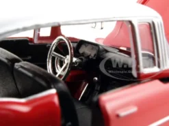 1957 Chevrolet Bel Air Red 1/24 Diecast Model Car Motormax 73228