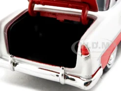 1955 Chevrolet Bel Air Red 1/24 Diecast Model Car Motormax 73229