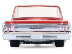 1964 Chevrolet Biscayne Lowrider Silver Metallic and Red Two-Tone