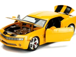 2006 Chevrolet Camaro Concept Yellow Bumblebee Robot on Chassis Collectible Metal Coin Transformers Movie 1/24 Diecast Model Car Jada 98497
