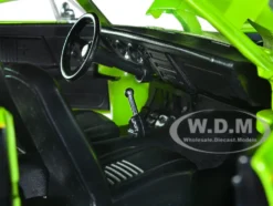 1967 Chevrolet Camaro Offroad Bright Green Matt Black Dirty Version Raphael Diecast Figure Teenage Mutant Ninja Turtles Hollywood Rides Series 1/24 Diecast Model Car Jada 33386