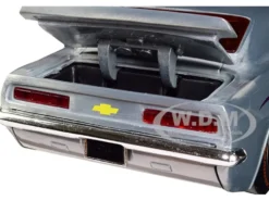 1969 Chevrolet Camaro Raw Metal Yellow Flames Bigtime Muscle Jada 20th Anniversary 1/24 Diecast Model Car Jada 31073