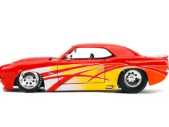 1969 Chevrolet Camaro Red with Graphics BigTime Muscle Series 1/24 Diecast Model Car Jada 35029