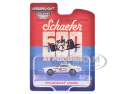1971 Chevrolet Camaro "1971 Schaefer 500 at Pocono Raybestos Official Pace Car" White with White Interior "Hobby Exclusive" Series 1/64 Diecast Model Car by Greenlight
