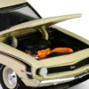 1969 Chevrolet Camaro SS 396 Butternut Yellow with Black Stripes "Barrett-Jackson" Series 15 1/64 Diecast Model Car by Greenlight