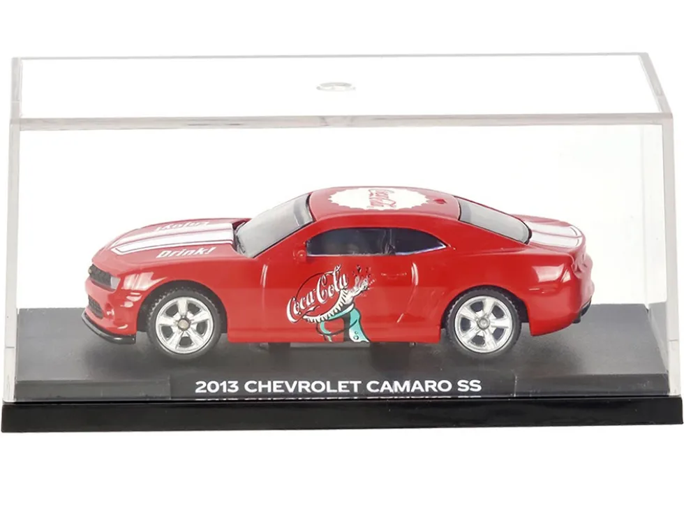 2013 Chevrolet Camaro SS "Coca-Cola" Red with White Stripes 1/64 Diecast Model by Motor City Classics