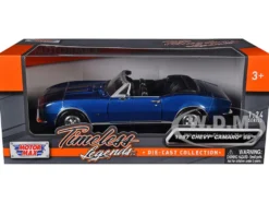 1967 Chevrolet Camaro SS Convertible Blue 1/24 Diecast Car Model Motormax 73301