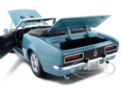 1967 Chevrolet Camaro SS 396 Convertible Turquoise 1/18 Diecast Model Car Maisto 31684