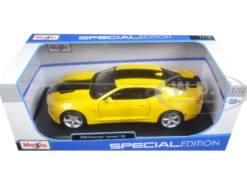 2016 Chevrolet Camaro SS Yellow 1/18 Diecast Model Car Maisto 31689