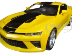 2016 Chevrolet Camaro SS Yellow 1/18 Diecast Model Car Maisto 31689