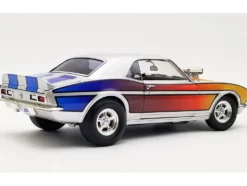 1968 Chevrolet Camaro "Street Machines" Silver Metallic with Graphics Limited Edition to 300 pieces Worldwide 1/18 Diecast Model Car by ACME
