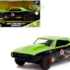 1967 Chevrolet Camaro "Teenage Mutant Ninja Turtles" Black and Green (Dirty) "Hollywood Rides" Series 1/32 Diecast Model Car by Jada