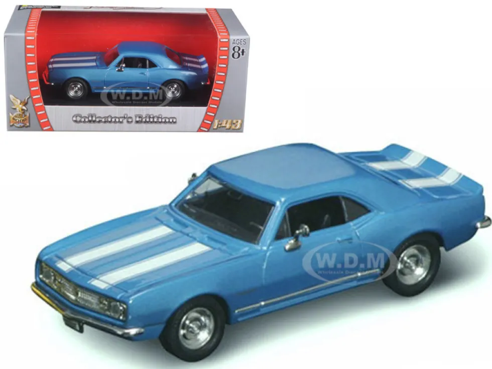 1967 Chevrolet Camaro Z-28 Blue 1/43 Diecast Model Car Road Signature 94216