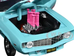 1969 Chevrolet Camaro Z/28 Light Blue with Pink Stripes 