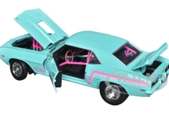 1969 Chevrolet Camaro Z/28 Light Blue with Pink Stripes 