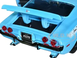 1971 Chevrolet Camaro Z/28 Light Blue White Stripes Bigtime Muscle Series 1/24 Diecast Model Car Jada 34201