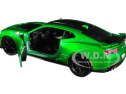 2017 Chevrolet Camaro ZL1 Metallic Green 1/24 Diecast Car Model Motormax 79351
