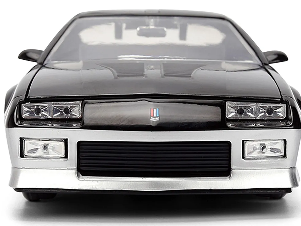 1985 Chevrolet Camaro Z28 "Mickey Thompson" Black and Silver Metallic "Bigtime Muscle" Series 1/24 Diecast Model Car by Jada
