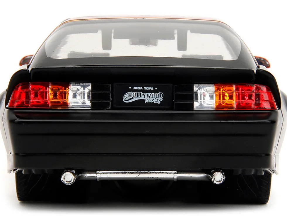 1985 Chevrolet Camaro Z 28 Orange Metallic with Graphics and Chester Cheetah Diecast Figure Cheetos Hollywood Rides Series 1/24 Diecast Model Car Jada 34384