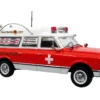 1969 Chevrolet C-10 Ambulance "Baltimore City Fire Department" White and Red "5 Alarm" Series Limited Edition 1/50 Diecast Model by Iconic Replicas