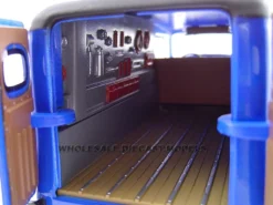 1935 Chevrolet Canopy Truck Blue Truck With Accessories 1/24 Diecast Model Unique Replicas 18621