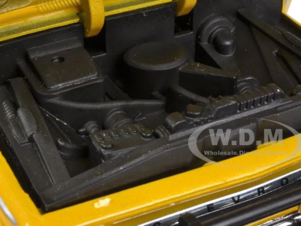 1966 Chevrolet C10 Fleetside Pickup Truck Off Road Yellow 1/24 Diecast Model Motormax 79131