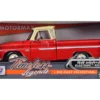 1966 Chevrolet C10 Fleetside Pickup Truck Red Cream Top 1/24 Diecast Model Car Motormax 73355