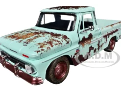 1966 Chevrolet C10 Fleetside Pickup Truck Light Green (Rusted) 