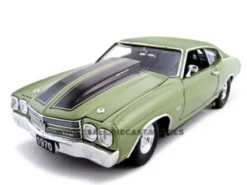 1970 Chevrolet Chevelle SS 454 Pro Street Green 1/24 Diecast Car Unique Replicas 18675