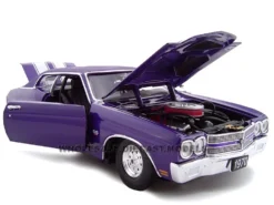 1970 Chevrolet Chevelle SS 454 Purple Pro Street 1/24 Diecast Car Model Unique Replicas 18676