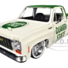 1973 Chevrolet Cheyenne 10 Pickup Truck "Quaker State" Beige and Green Limited Edition to 9600 pieces Worldwide 1/24 Diecast Model Car by M2 Machines