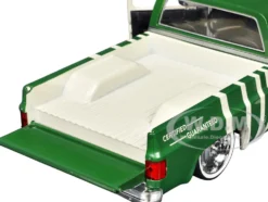 1973 Chevrolet Cheyenne 10 Pickup Truck "Quaker State" Beige and Green Limited Edition to 9600 pieces Worldwide 1/24 Diecast Model Car by M2 Machines