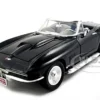 1967 Chevrolet Corvette Black Convertible 1/24 Diecast Car Model Motormax 73224