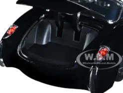 1957 Chevrolet Corvette Black White Top Wolfman Diecast Figure Universal Monsters Hollywood Rides Series 1/24 Diecast Model Car Jada 32195