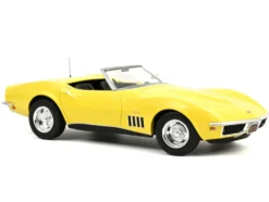 1969 Chevrolet Corvette Cabriolet Daytona Yellow 1/18 Diecast Model Car by Norev