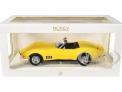 1969 Chevrolet Corvette Cabriolet Daytona Yellow 1/18 Diecast Model Car by Norev