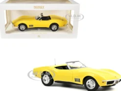 1969 Chevrolet Corvette Cabriolet Daytona Yellow 1/18 Diecast Model Car by Norev