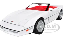 1986 Chevrolet Corvette C4 Convertible White with Red Interior 