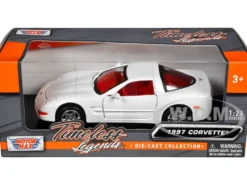 1997 Chevrolet Corvette C5 Coupe White with Red Interior 