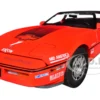 1988 Chevrolet Corvette C4 #1 Malcolm Konner "Corvette Challenge Race Car" Red with Black Top 1/18 Diecast Model Car by Greenlight