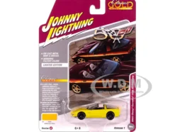 2003 Chevrolet Corvette Convertible "50th Anniversary" Millennium Yellow "Classic Gold Collection" 1/64 Diecast Model Car by Johnny Lightning