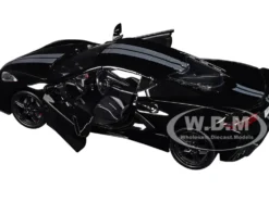 2020 Chevrolet Corvette C8 Stingray Black with Silver Stripes 