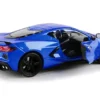 2020 Chevrolet Corvette C8 Stingray Blue Metallic Timeless Legends 1/24 Diecast Model Car Motormax 79360