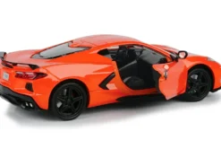 2020 Chevrolet Corvette C8 Stingray Orange Timeless Legends 1/24 Diecast Model Car Motormax 79360