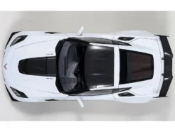 2019 Chevrolet Corvette C7 ZR1 Arctic White with Carbon Top 1/18 Model Car Autoart 71270