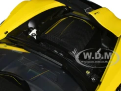 2019 Chevrolet Corvette C7 ZR1 Corvette Racing Yellow Tintcoat with Carbon Top 1/18 Model Car Autoart 71278